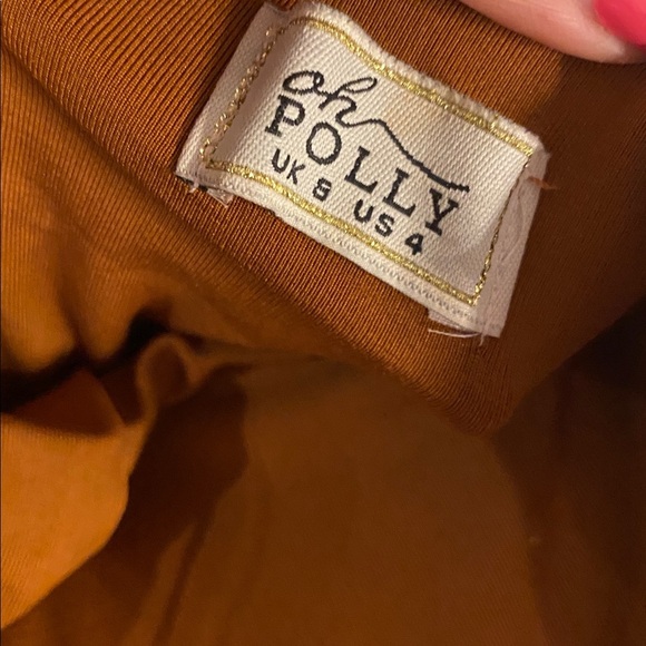 Oh Polly Rust Midi Dress US4 - Picture 4 of 5